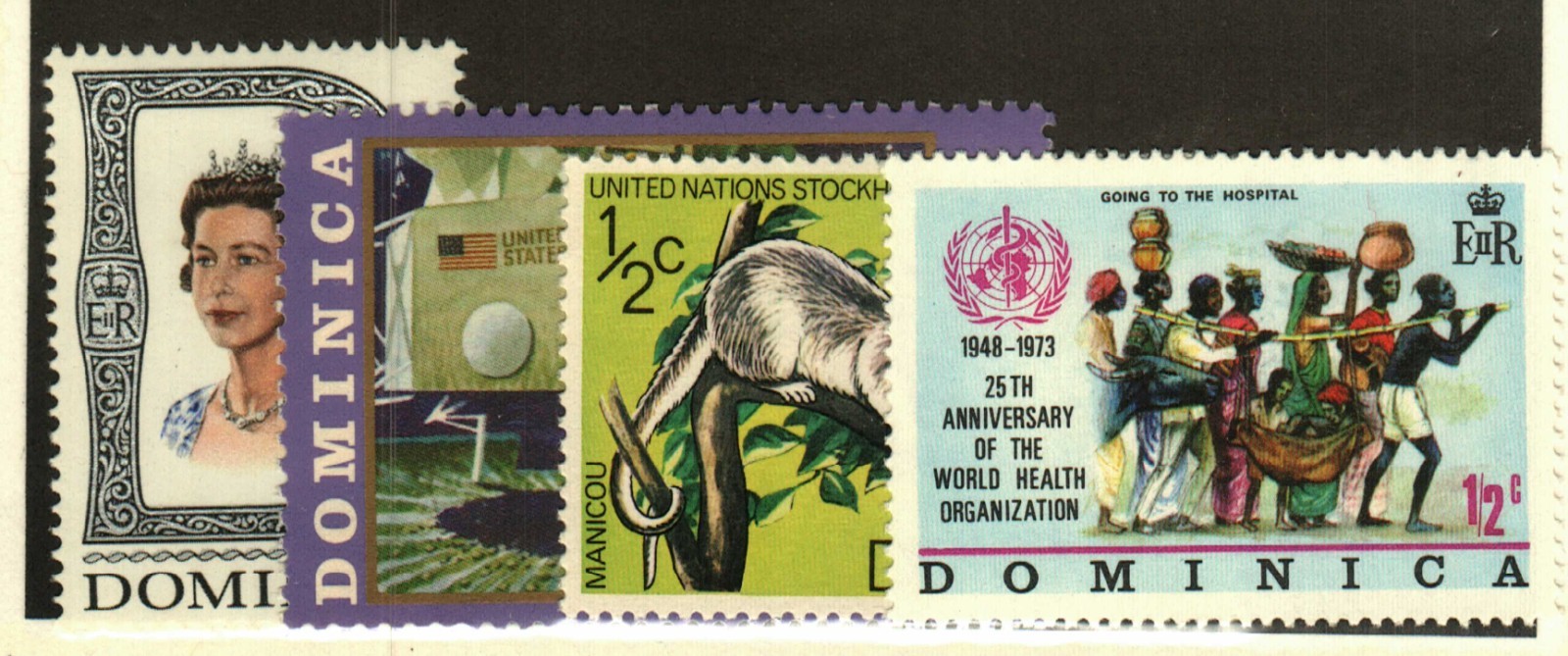 Dominica #268, 291, 337, 361 MNH