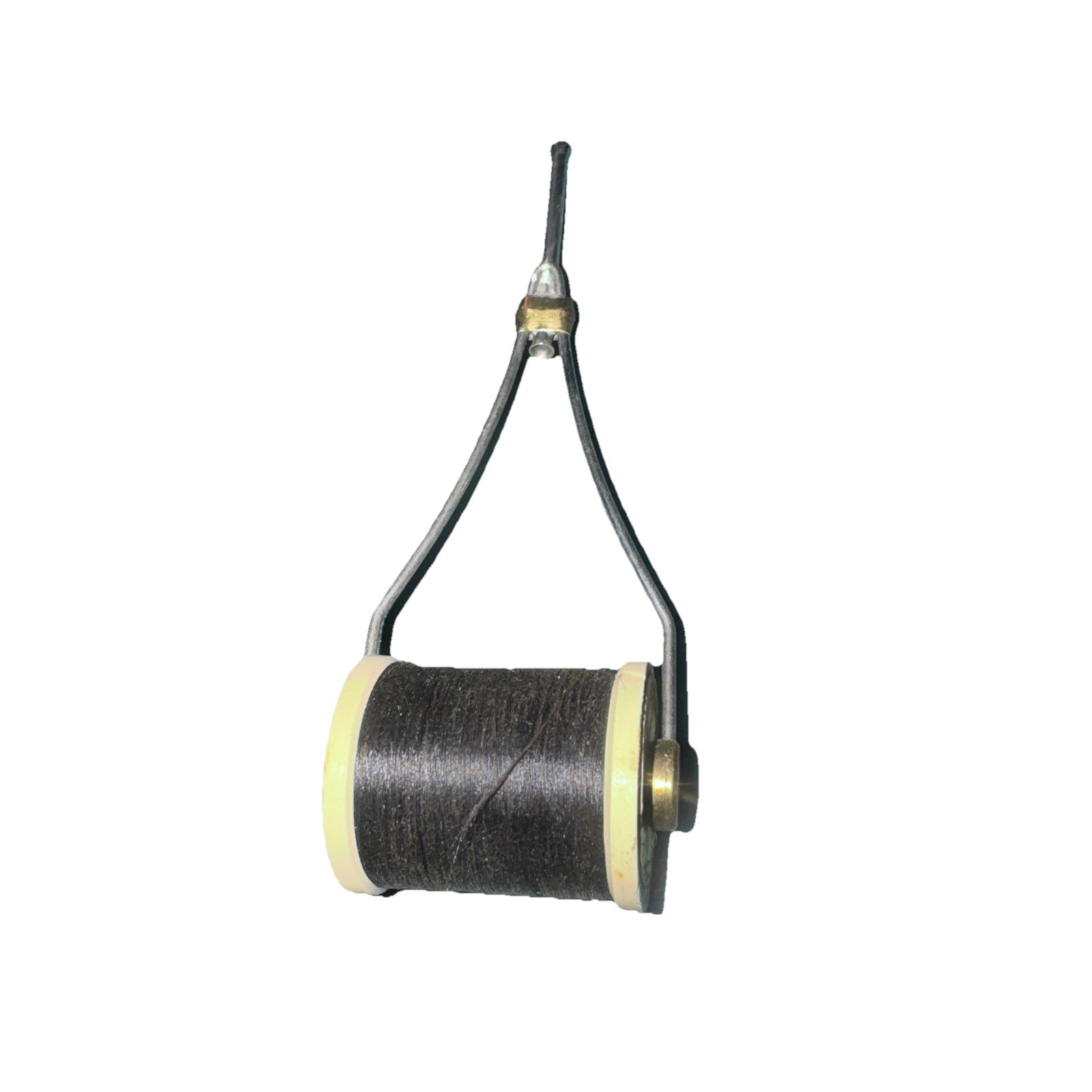 Vintage Fly Bobbin With Spool Of Fly Master Waxed Thread