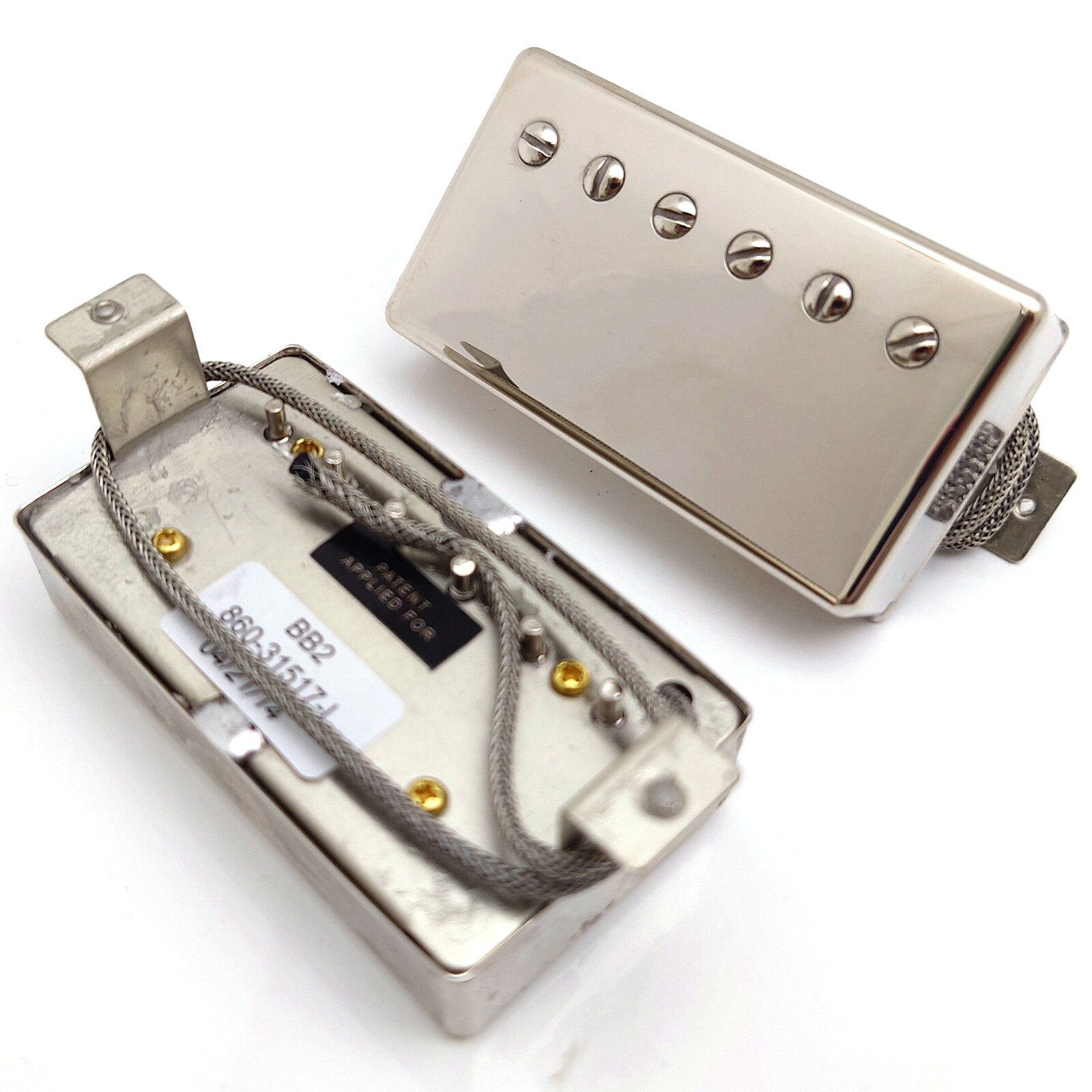 BB1 BB2 Guitar Humbucker Alnico 2 Pickups Set 2C for Les Paul Guitar