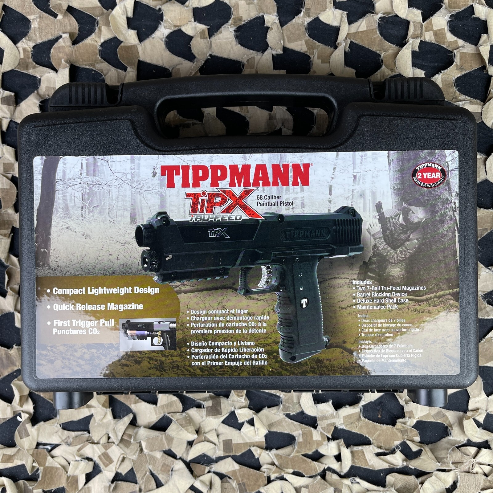 NEW Tippmann TiPX Trufeed Paintball Pistol - Grey