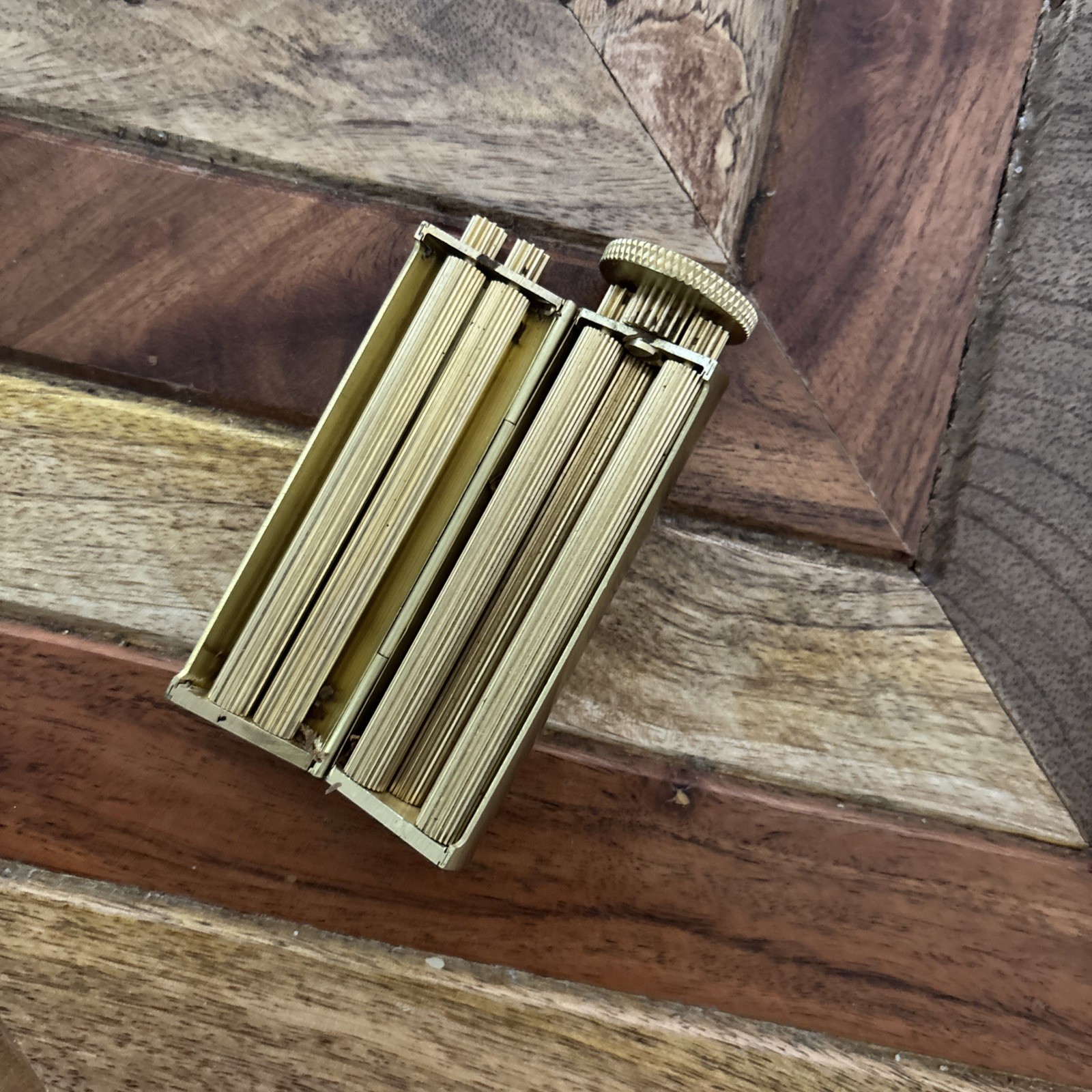 Vintage Estate Cigarette Rolling Machine Roller Pure Brass Nearly New Condition