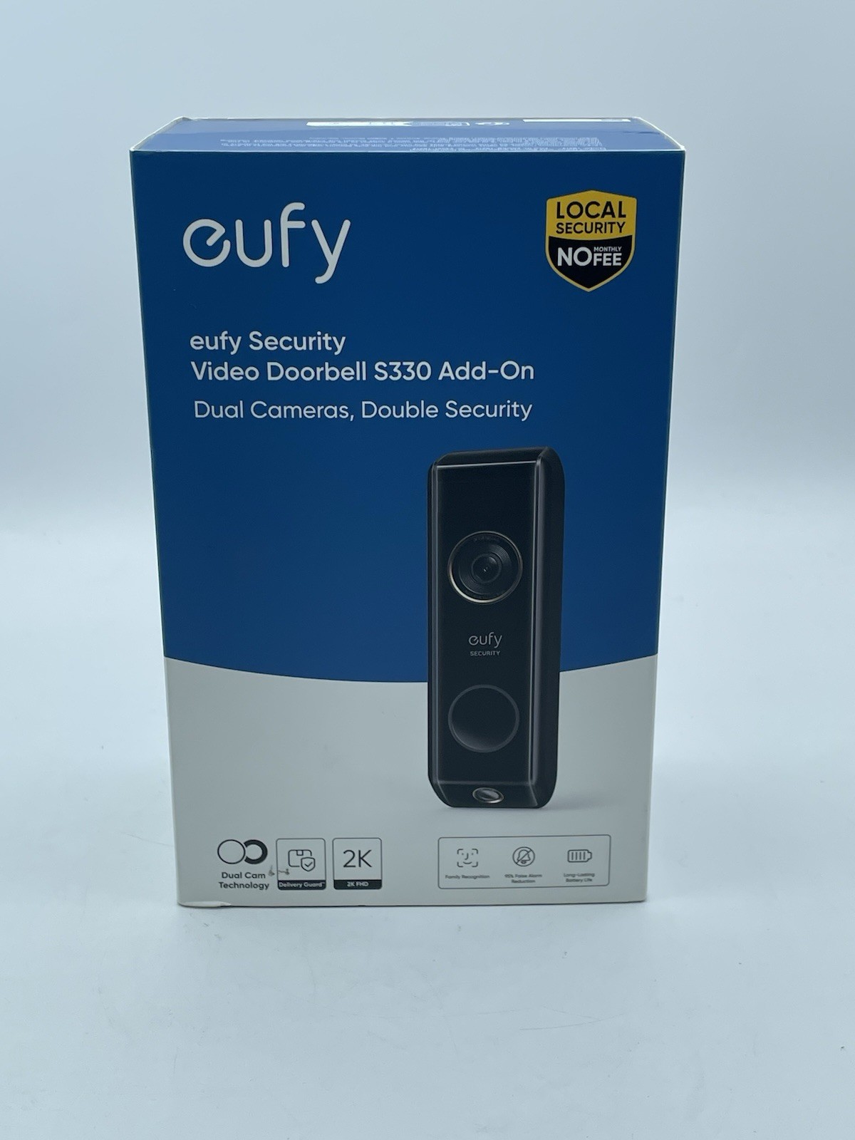 eufy Video Doorbell Dual Camera 2K HD Battery-Powered Dual Motion Detection