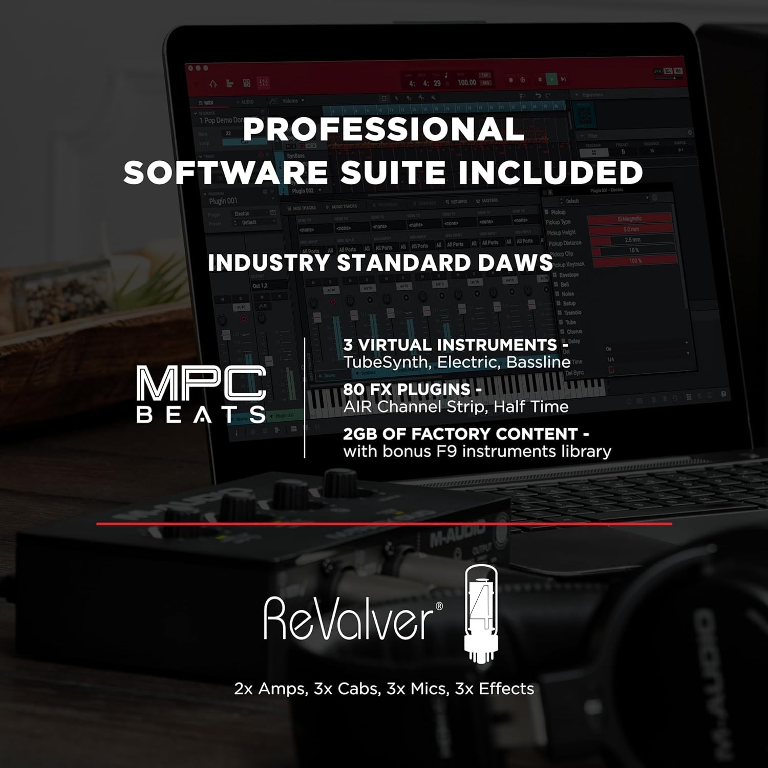 Professional Audio Interface for Musicians and Podcasters with 20kHz Response