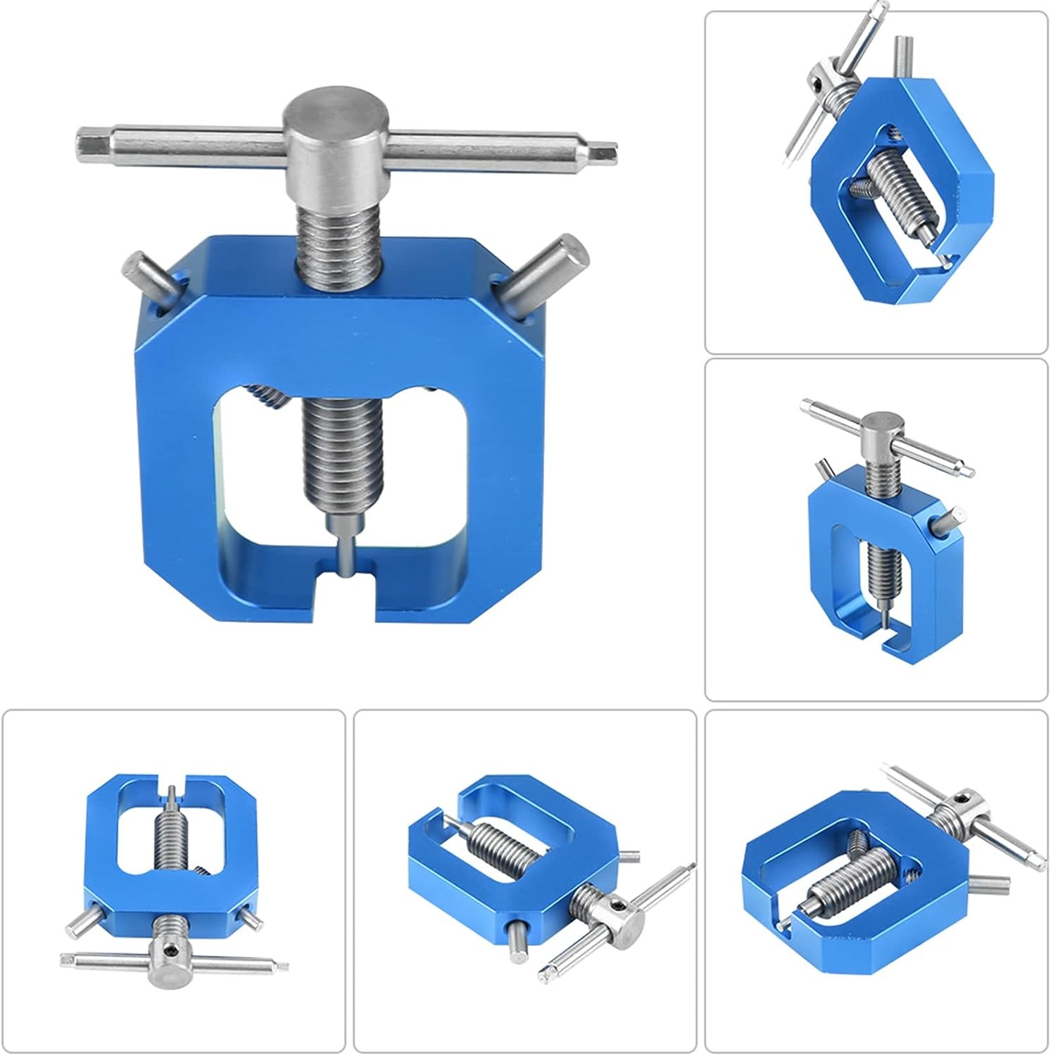 Mini Gear Pullers RC Pinion Bearing Puller Stainless Steel Small/Medium Blue