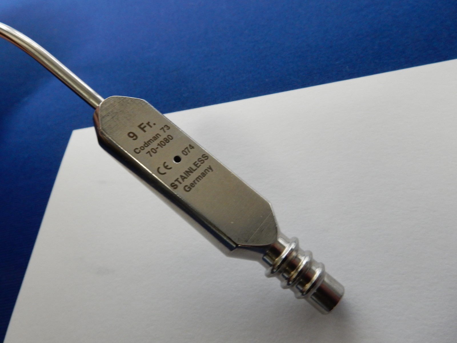 Codman 70-1080 Frazier Angled Suction Tube 9 Fr.