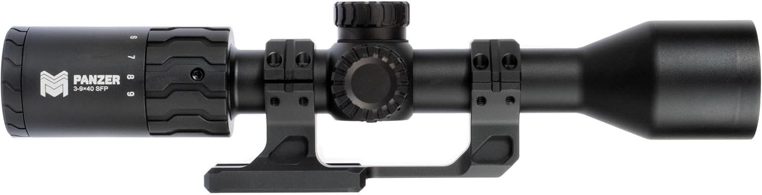 Monstrum Panzer 3-9x40 Rifle Scope with Offset Scope Mount