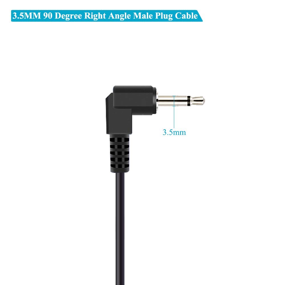 Fancasee 2-Pack 6FT 3.5mm 1/8 to Speaker Wire TS Mono 3.5MM 2 Pole, Black