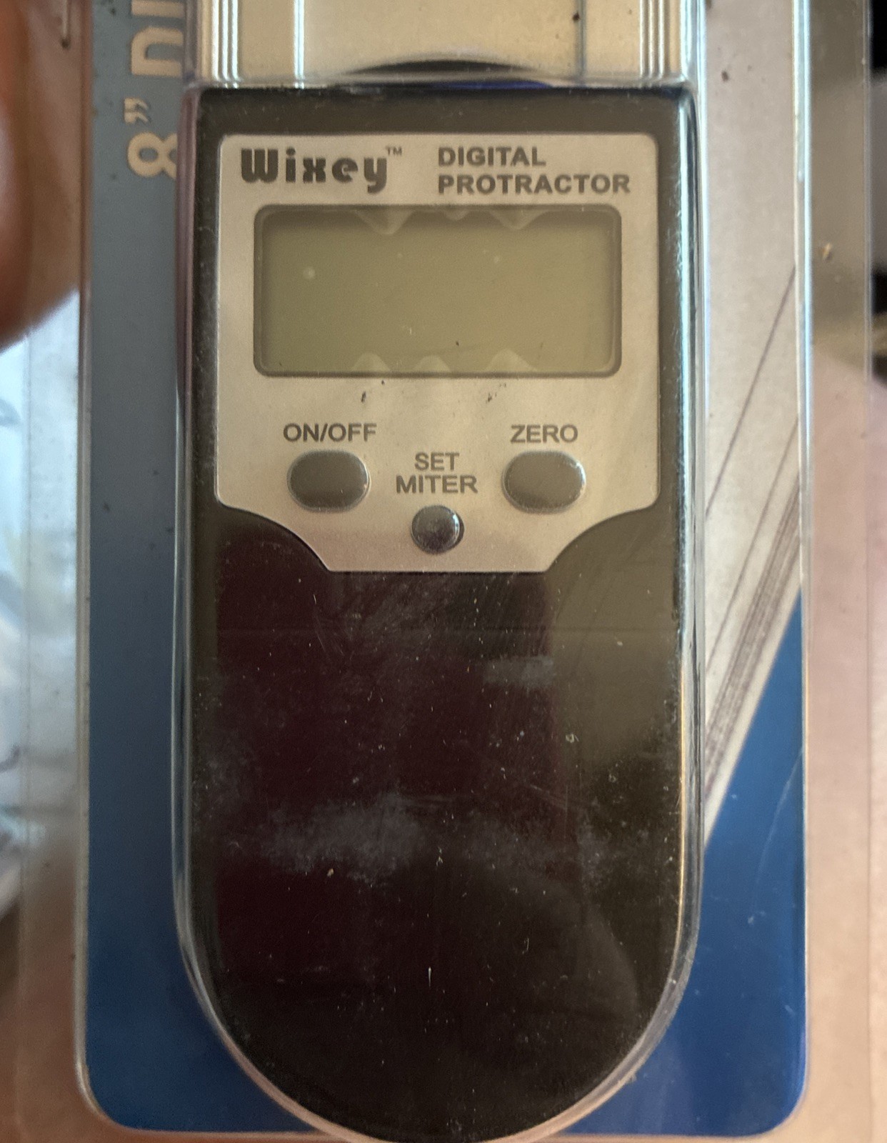 New 8" (203mm) Wixey Digital Protractor With Set Miter Function (WR410)