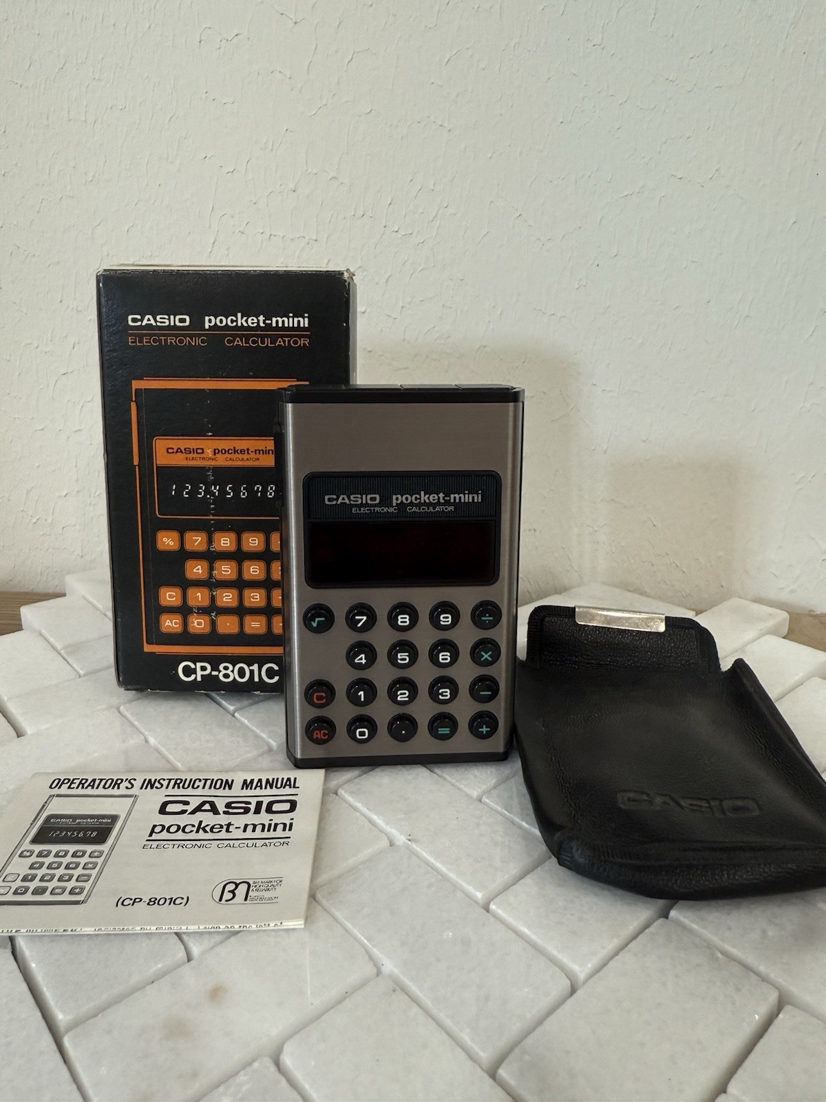 Rare Vintage Casio Pocket-Mini Electronic Calculator (Model CP-801C) 1970’s