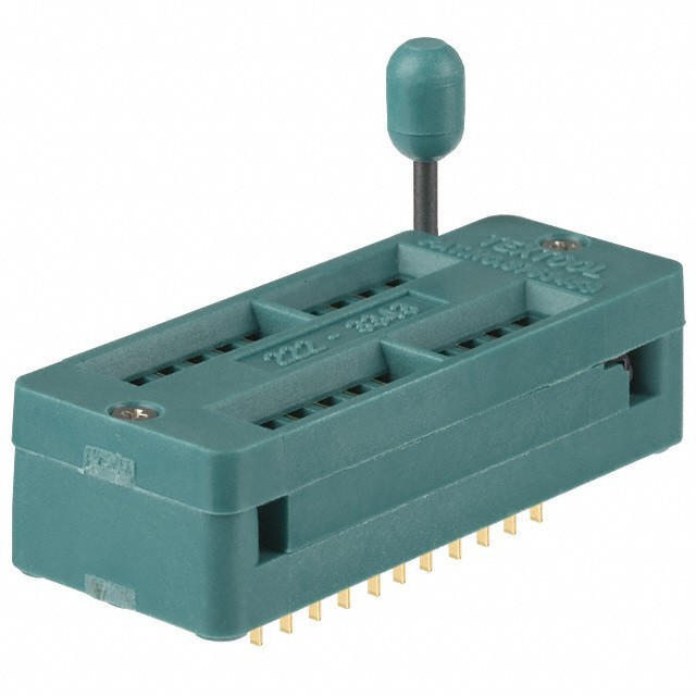 QTY-1 3M 222-3343-00-0602J 22-Pin ZIF DIP Socket 0.4in Row Gold Contacts