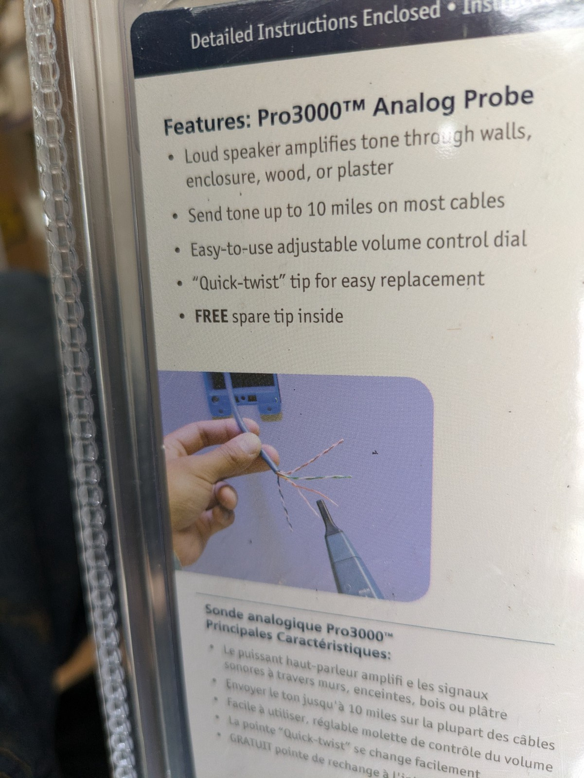 NEW Fluke Networks Pro3000™ Tone Generator And Probe Kit w/ Smartphone Tech.
