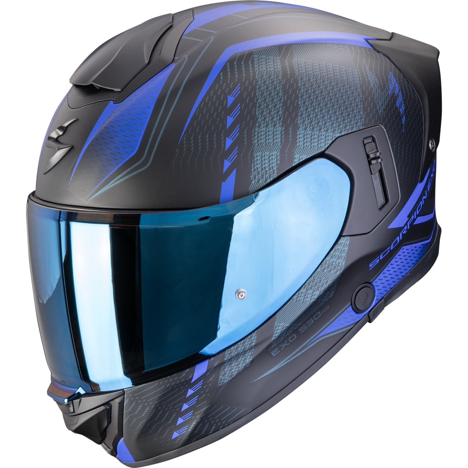 Scorpion - Motorcycle Helmet M - EXO-530 Air Theras - Matte Black Blue