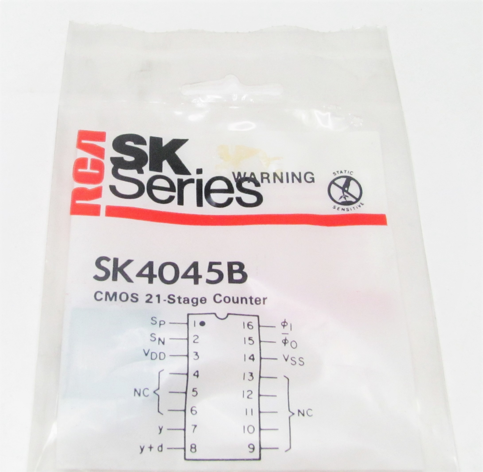 RCA SK4045B - 21-Stage Counter CMOS IC, NOS NTE4045B