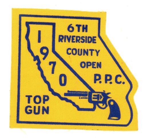 CALIFORNIA CA RIVERSIDE COUNTY PPC 1970 NICE SHOULDER PATCH SHERIFF POLICE