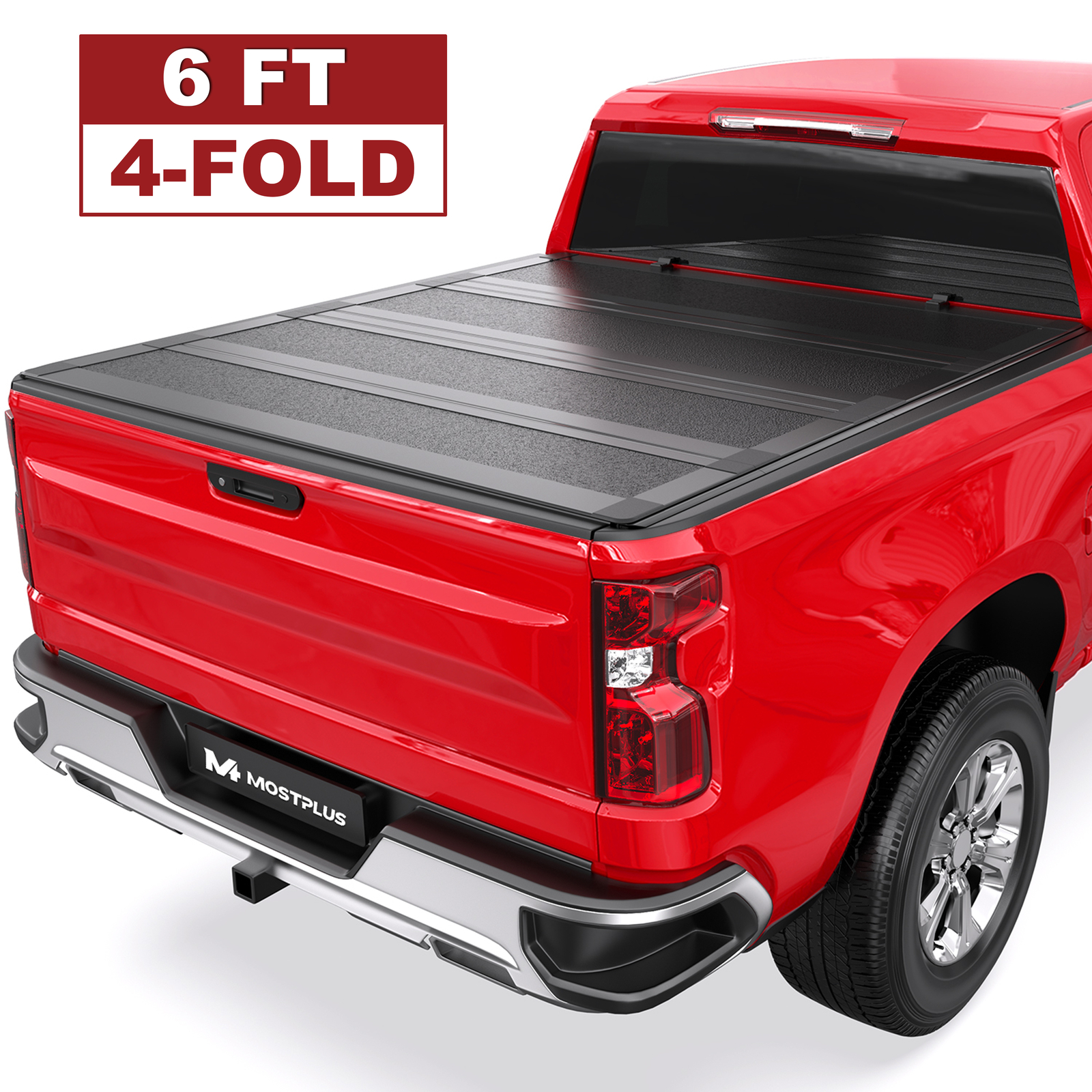 6FT Half Low-Profile Hard Tonneau Cover For 2015-2026 Chevy Colorado GMC Canyon
