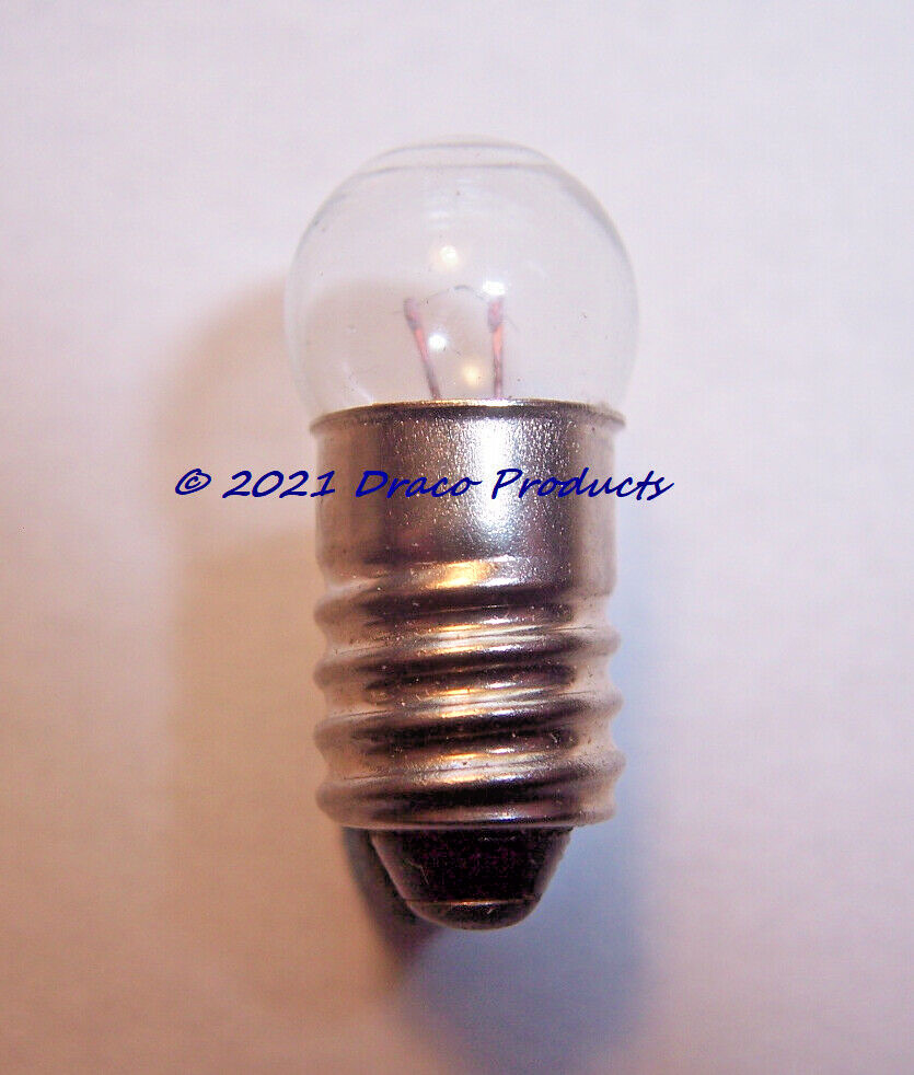 Miniature E10 Screw Bulb #458 lamp 1.5V 0.20A For 1-Cell Flashlight 20 Hours