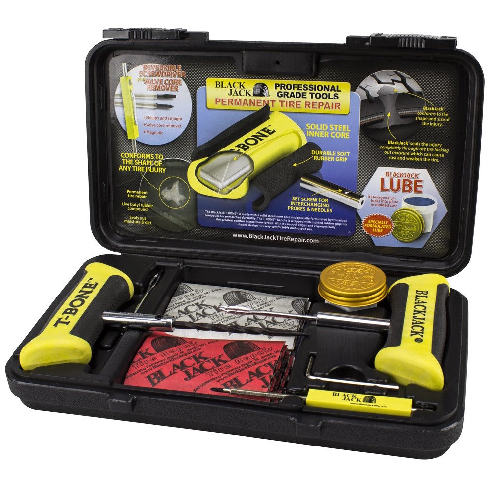 BlackJack Passenger Tire Repair Kit T-Bone Handles 40 4" Plugs Kt-340