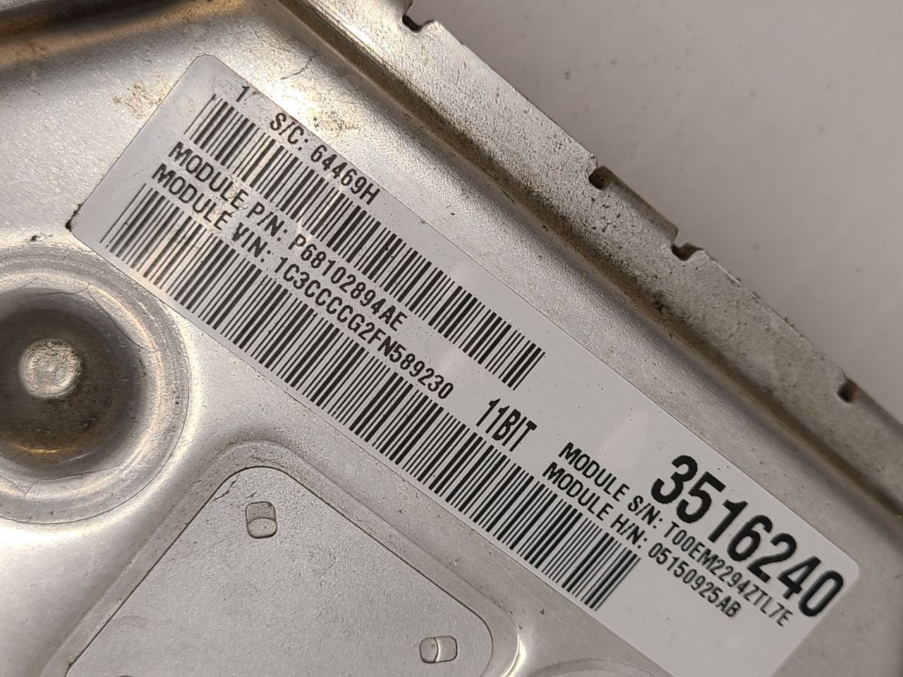 2015 15 CHRYSLER 200 Engine ECM Electronic Control Module 3.6L 5150925AB
