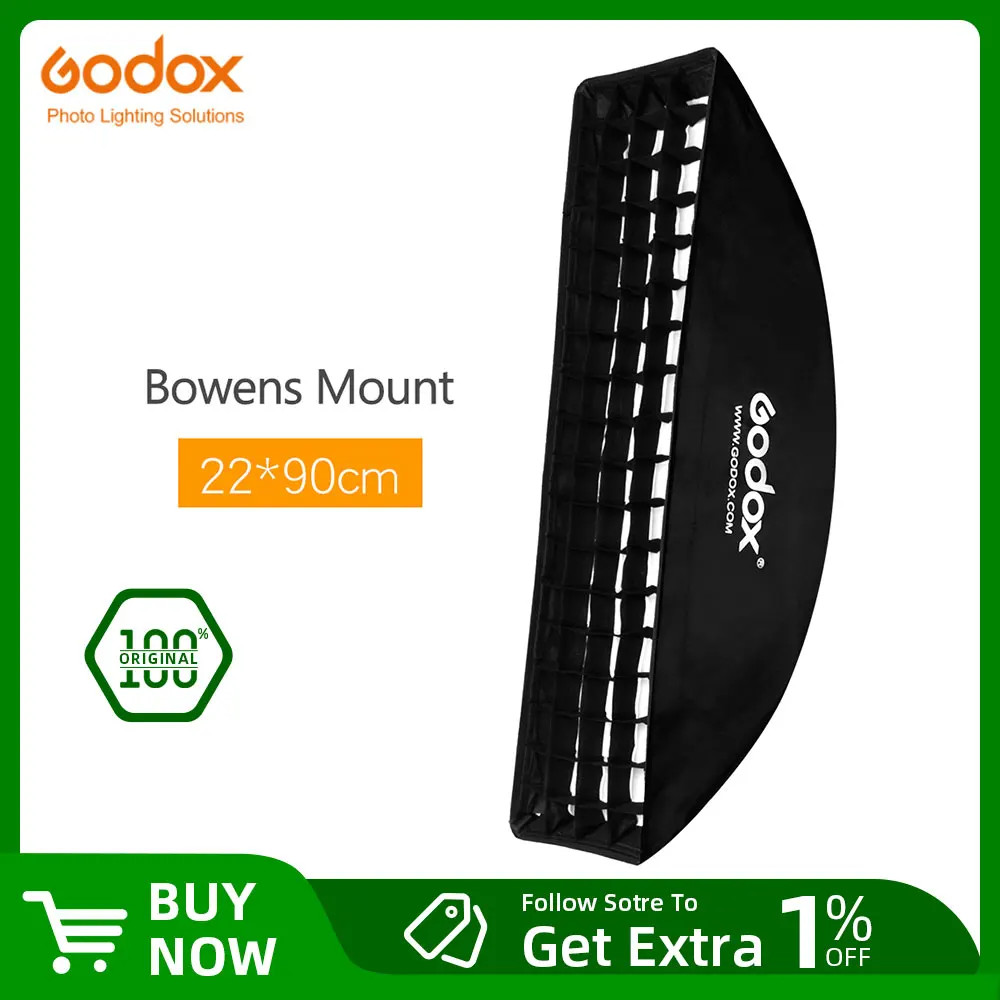 softbox 22x90cm 9"x 35" Portable Rectangular Honeycomb Grid Softbox soft box wit