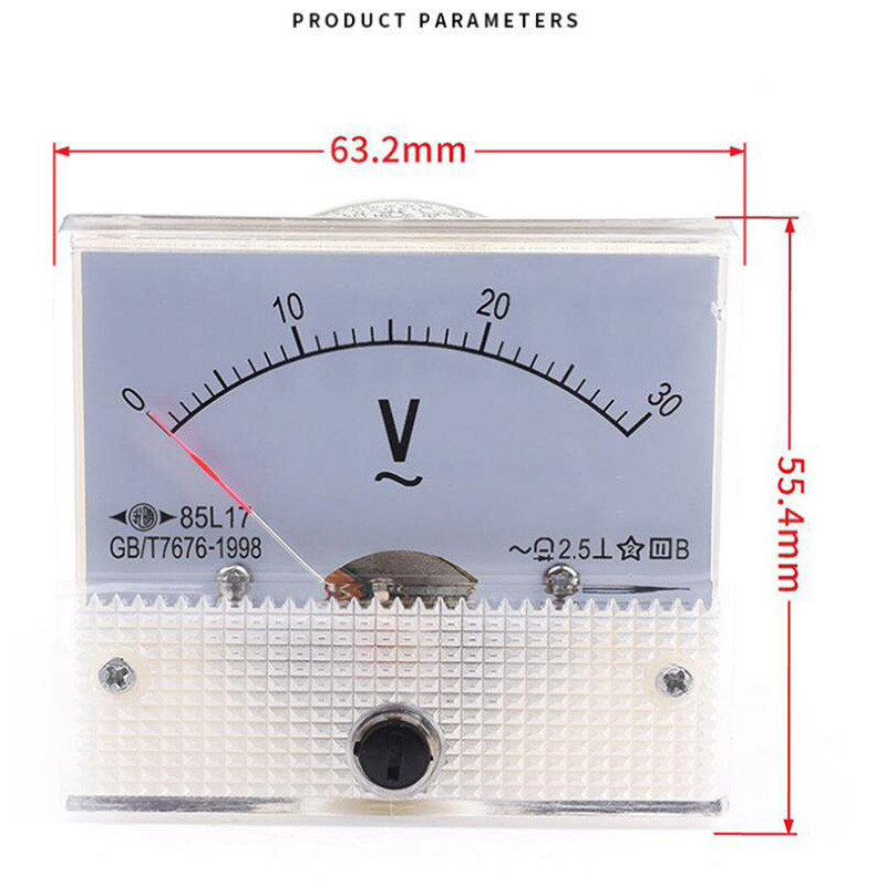 Analog Panel AMP Meter Voltmeter Gauge Voltage Meter 85C1 AC 30V / 300V / 450V