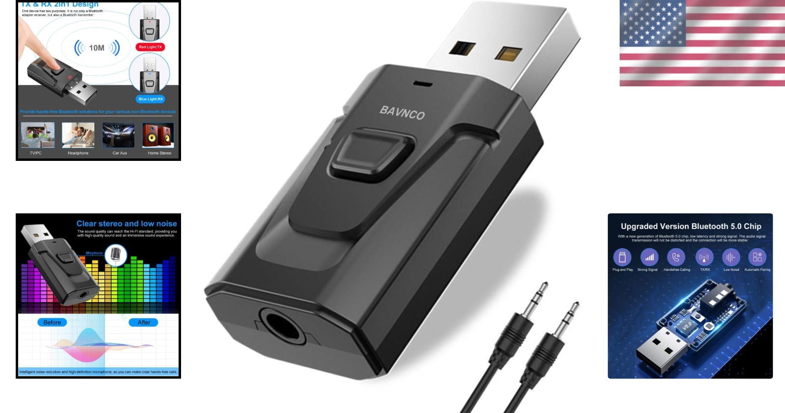 Bluetooth Audio Adapter: Automatic Hands-Free Device for All Your Gadgets