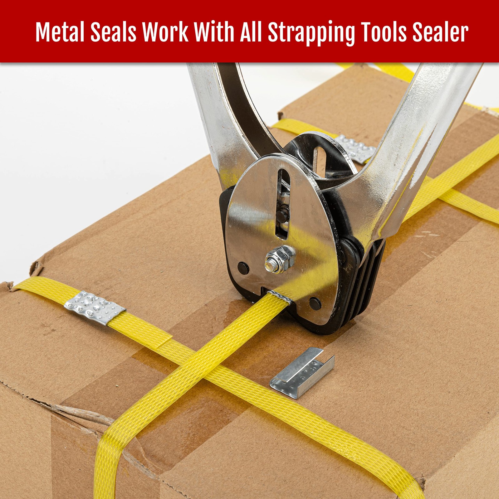 Gresdent Open Seals for 1/2" Strap Width 1/2 inch width, 100pcs seals