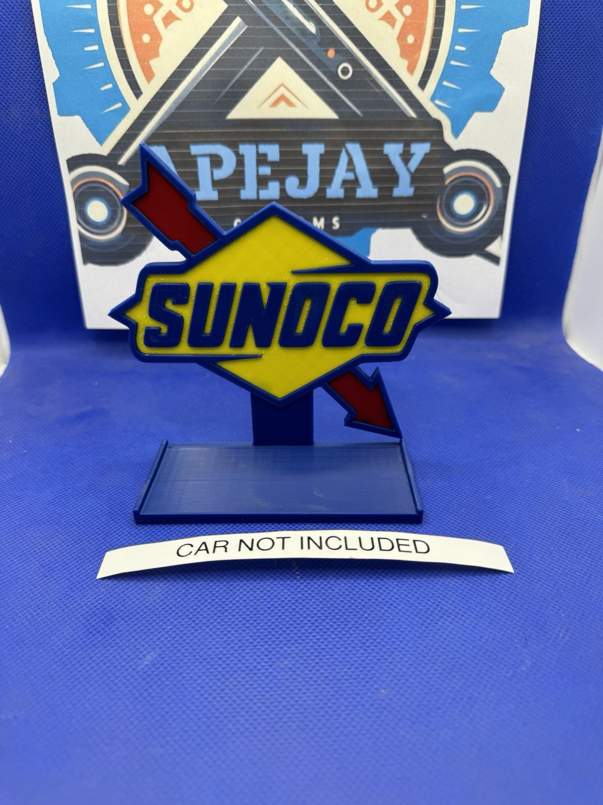 custom SUNOCO oil stand 1/64 diecast display Hot wheels Hw Matchbox m2