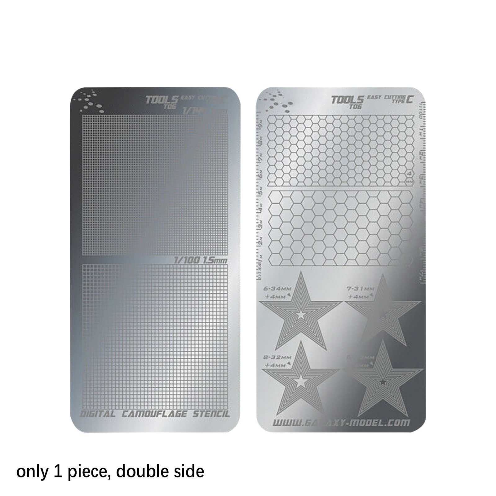 T06A03 Stainless Steel Masking Sheet Easy Cutting Type Board Hobby Tools Hyu