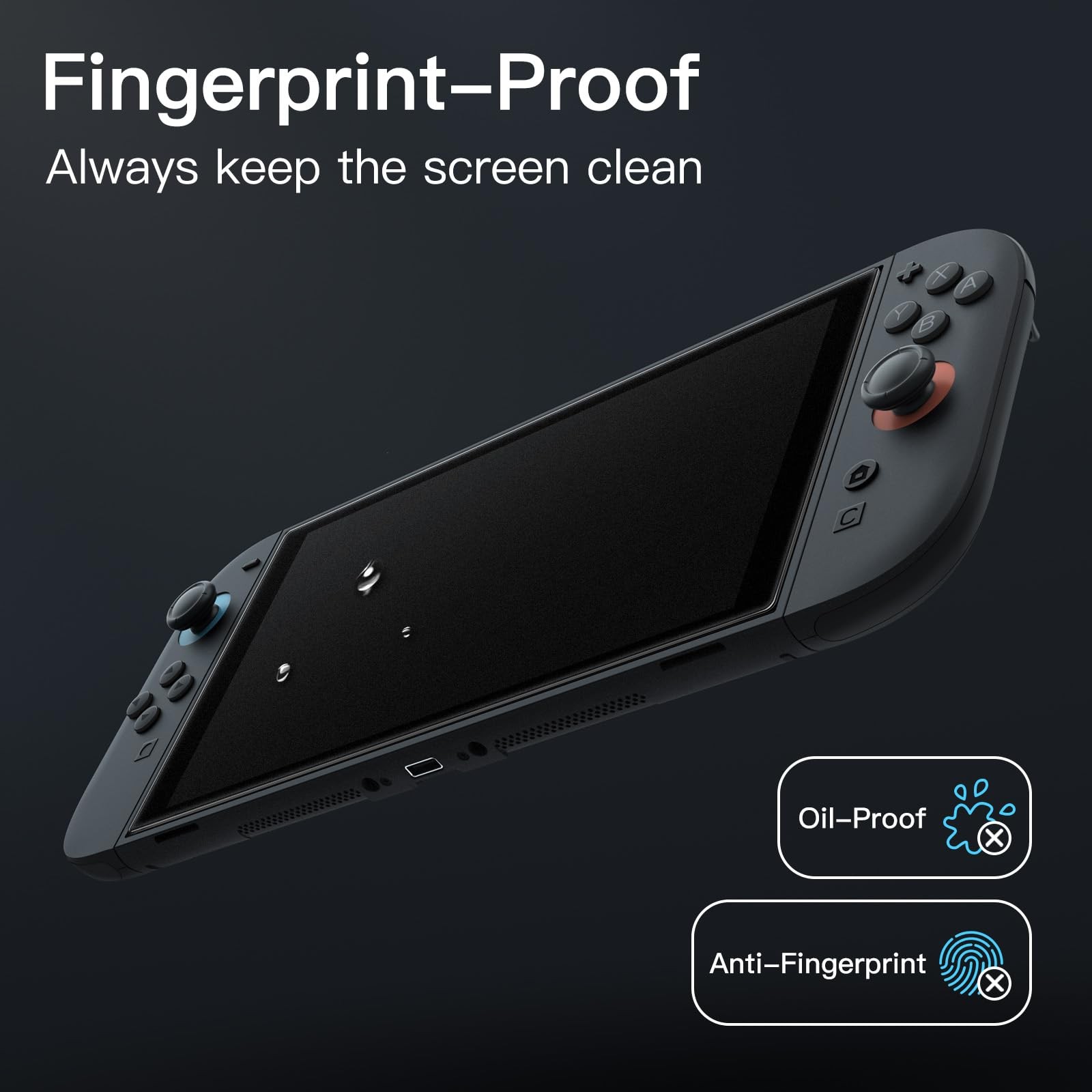 JETech Matte Screen Protector for Nintendo Switch 2 2025, Anti-Glare, 2-Pack