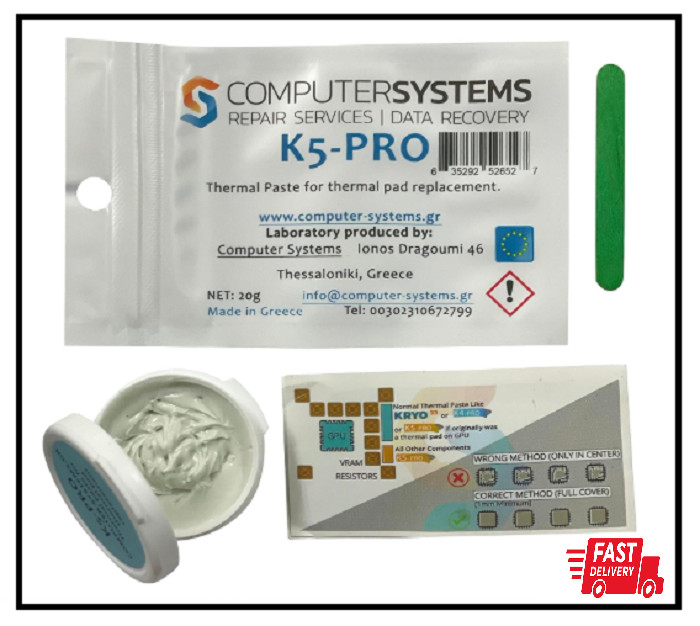 K5 PRO Viscous Thermal Paste for Thermal pad Replacement 20g (Apple iMac, Sony P