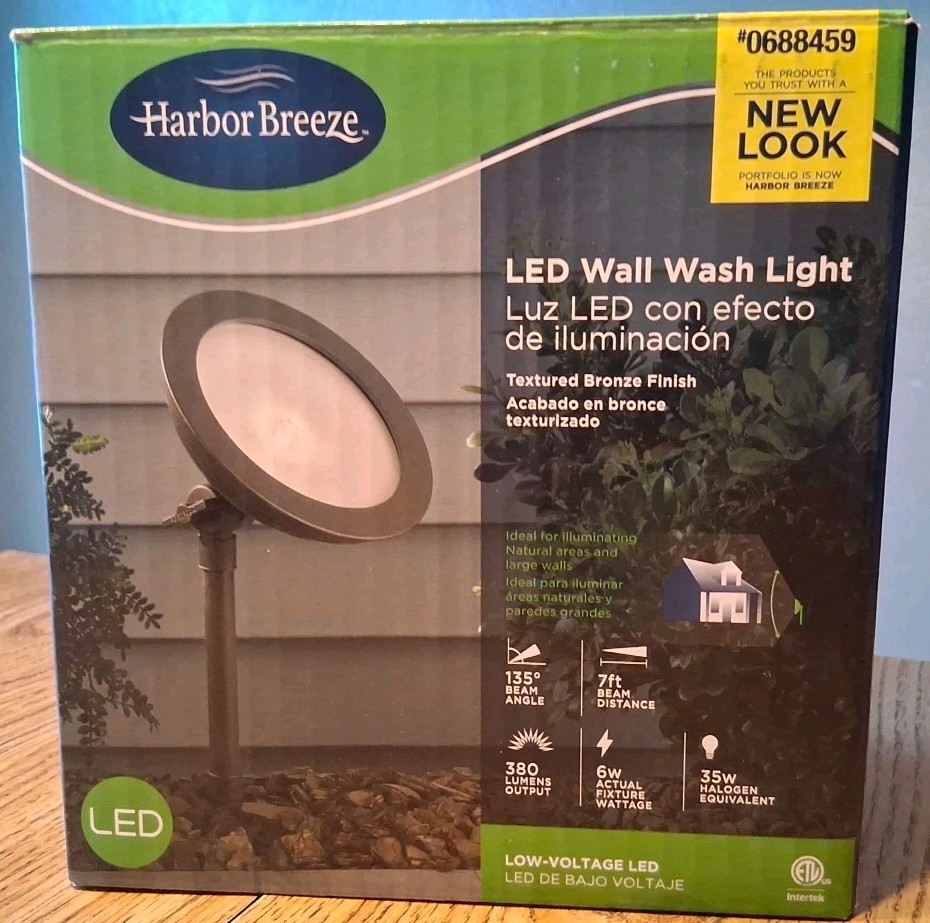 Harbor Breeze 6-Watt Contemporary Low Voltage Wall Wash LED Flood Light - Bronze