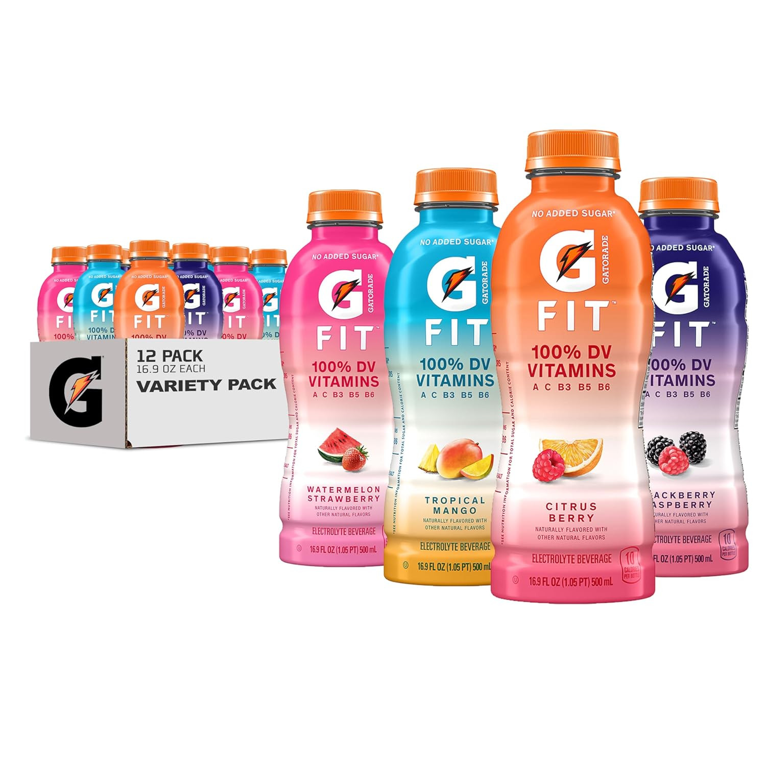 Gatorade Fit Electrolyte Beverage, Healthy Real Hydration, New 2.0 4 Flavor Vari