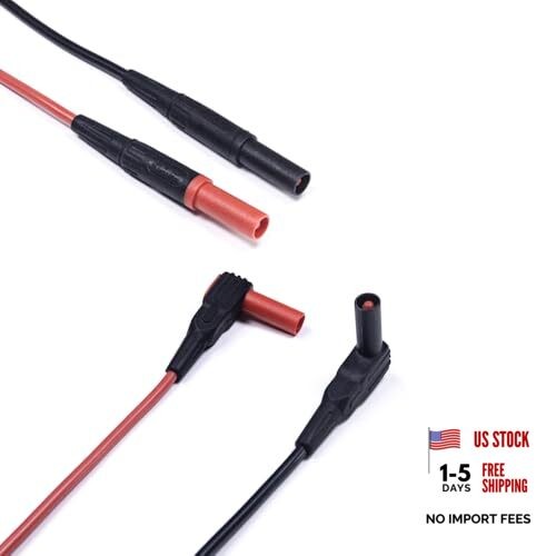 Silicone Test Lead Set Multimeter Insulated Test Leads Extension CAT III, CAT