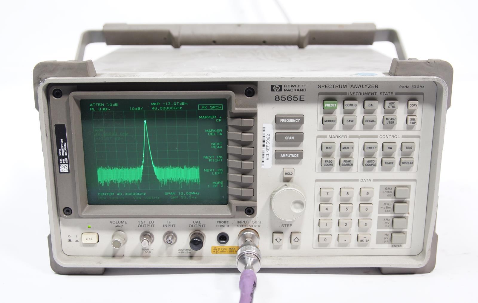 HP / Agilent 8565E Spectrum Analyzer 9KHz to 50GHz