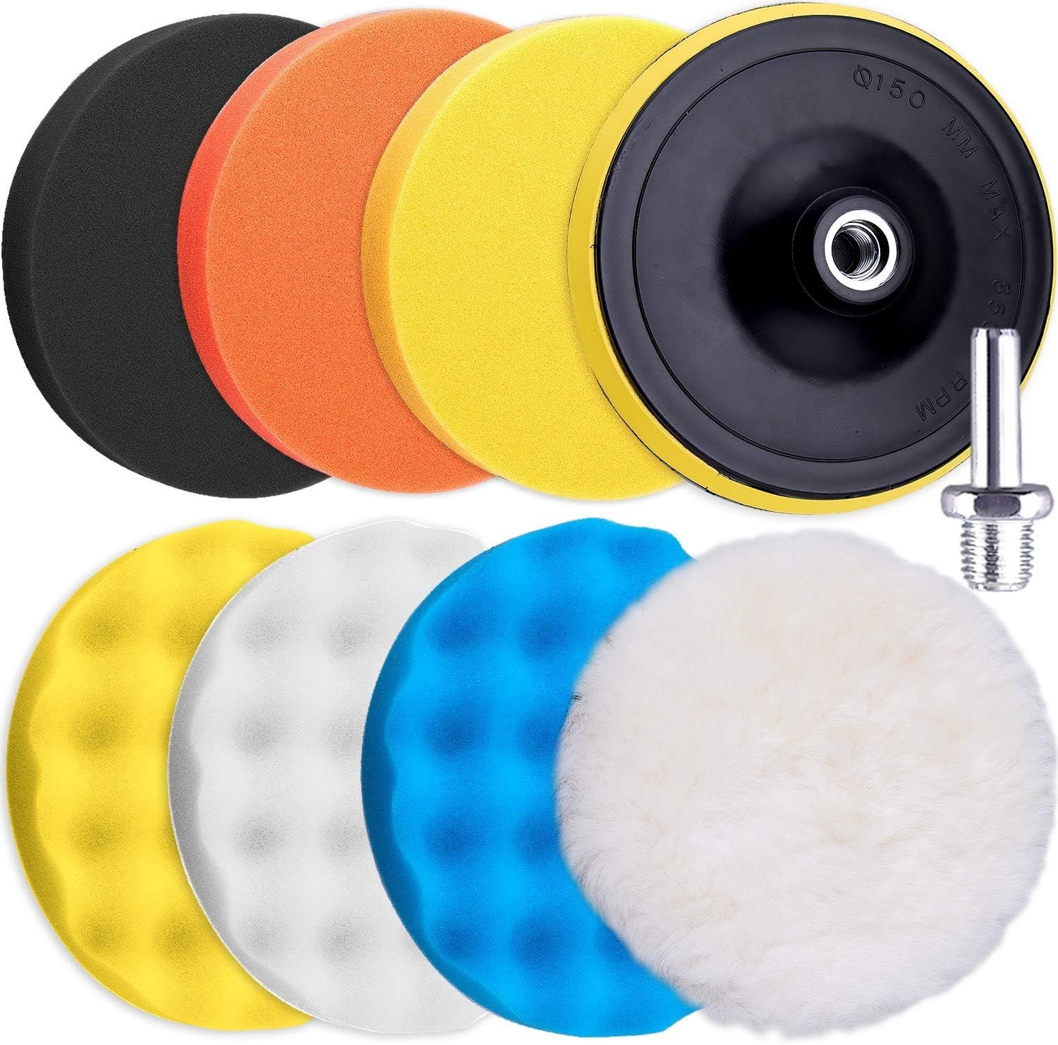Esponjas para pulir 7" face 9 Backing Plate autos carros de alta calidad