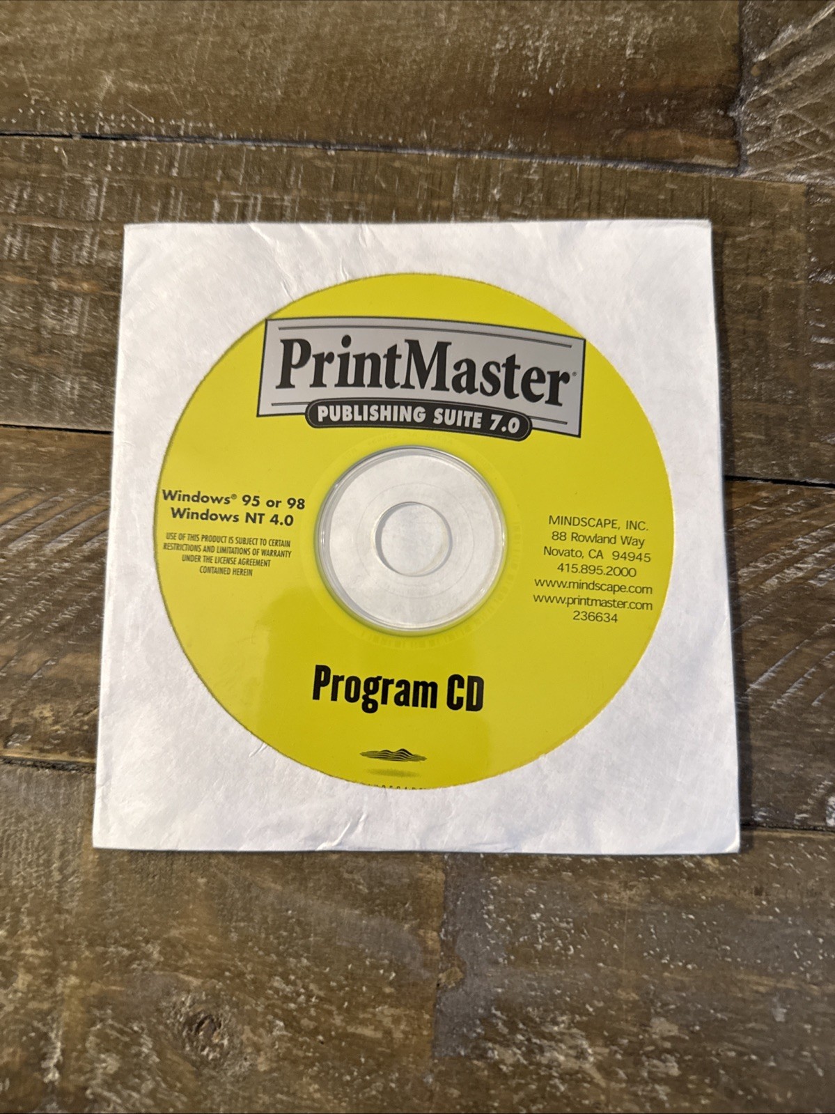 PrintMaster Publishing Suite 7.0 PC Cd Rom
