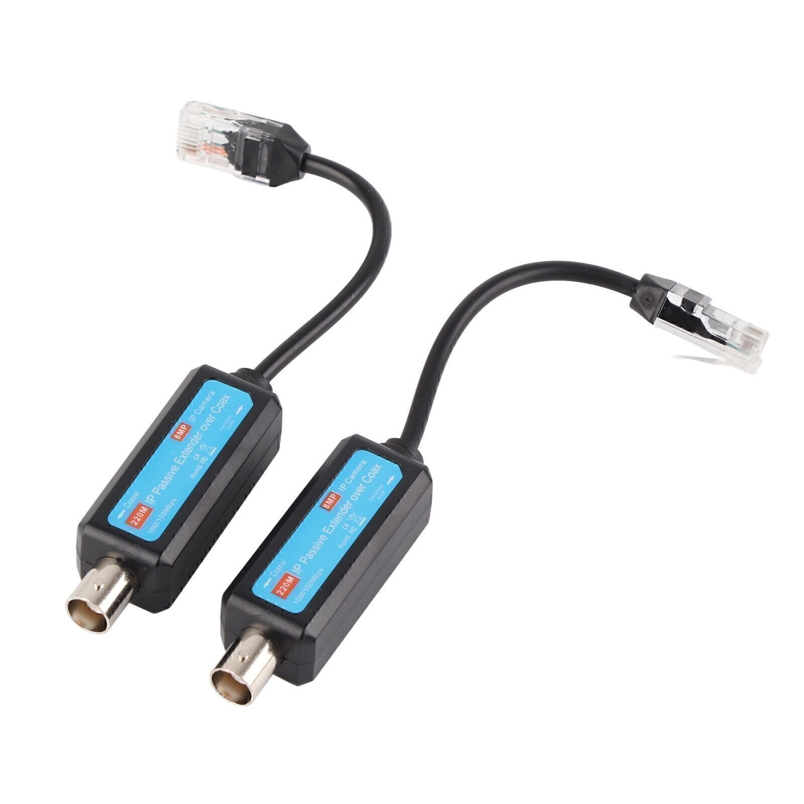 1Pair 10/100Mbps 1CH Passive IP Network Coaxial Transmitter Receiver