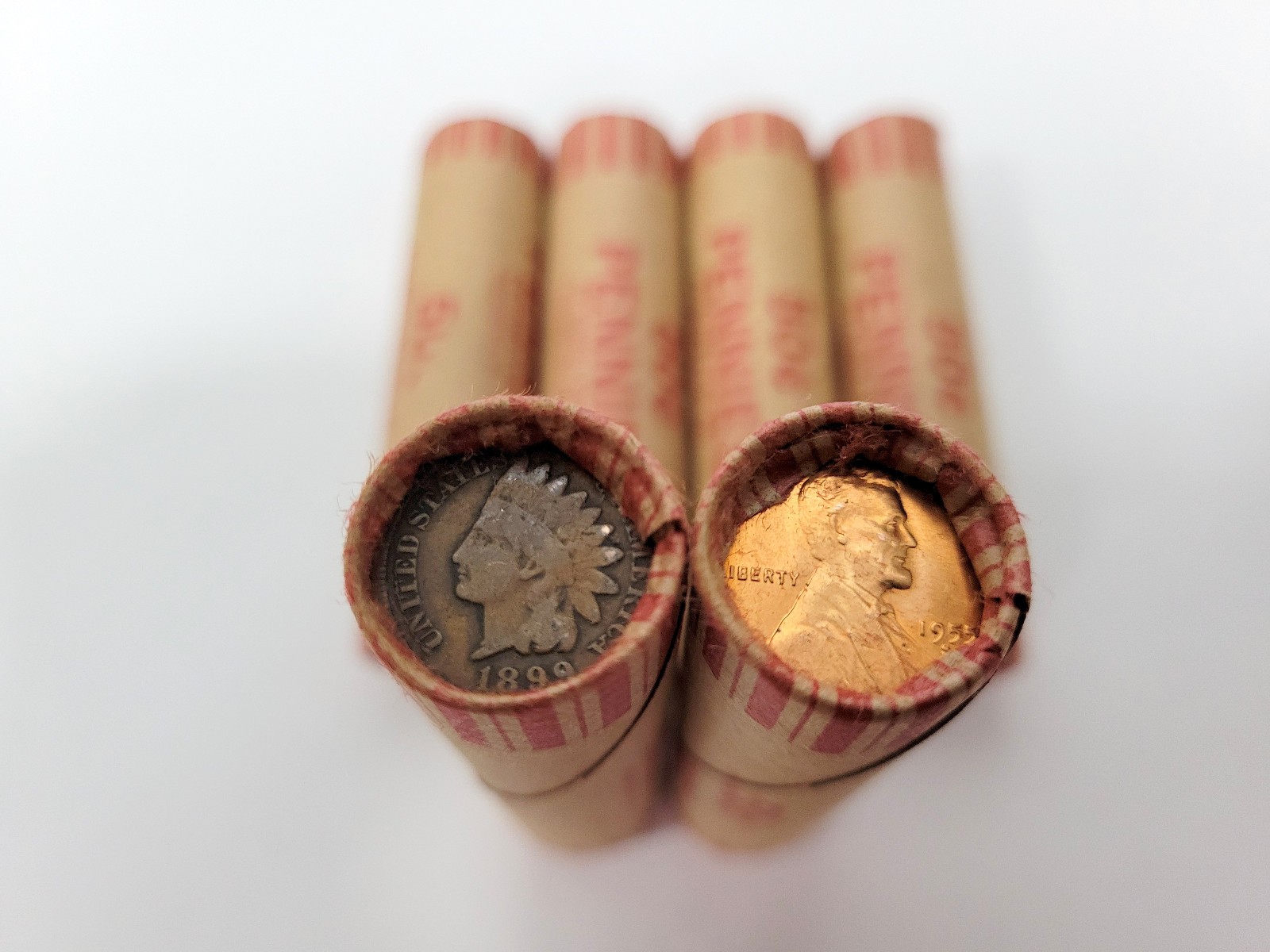1899 Indian End / BU Wheat End ~ Estate Sale ~ Circulated Wheat Rolls ~ ONE ROLL