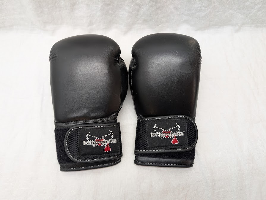 I Love Kickboxing 12 oz. Size M11 MMA Kickboxing Gloves Black