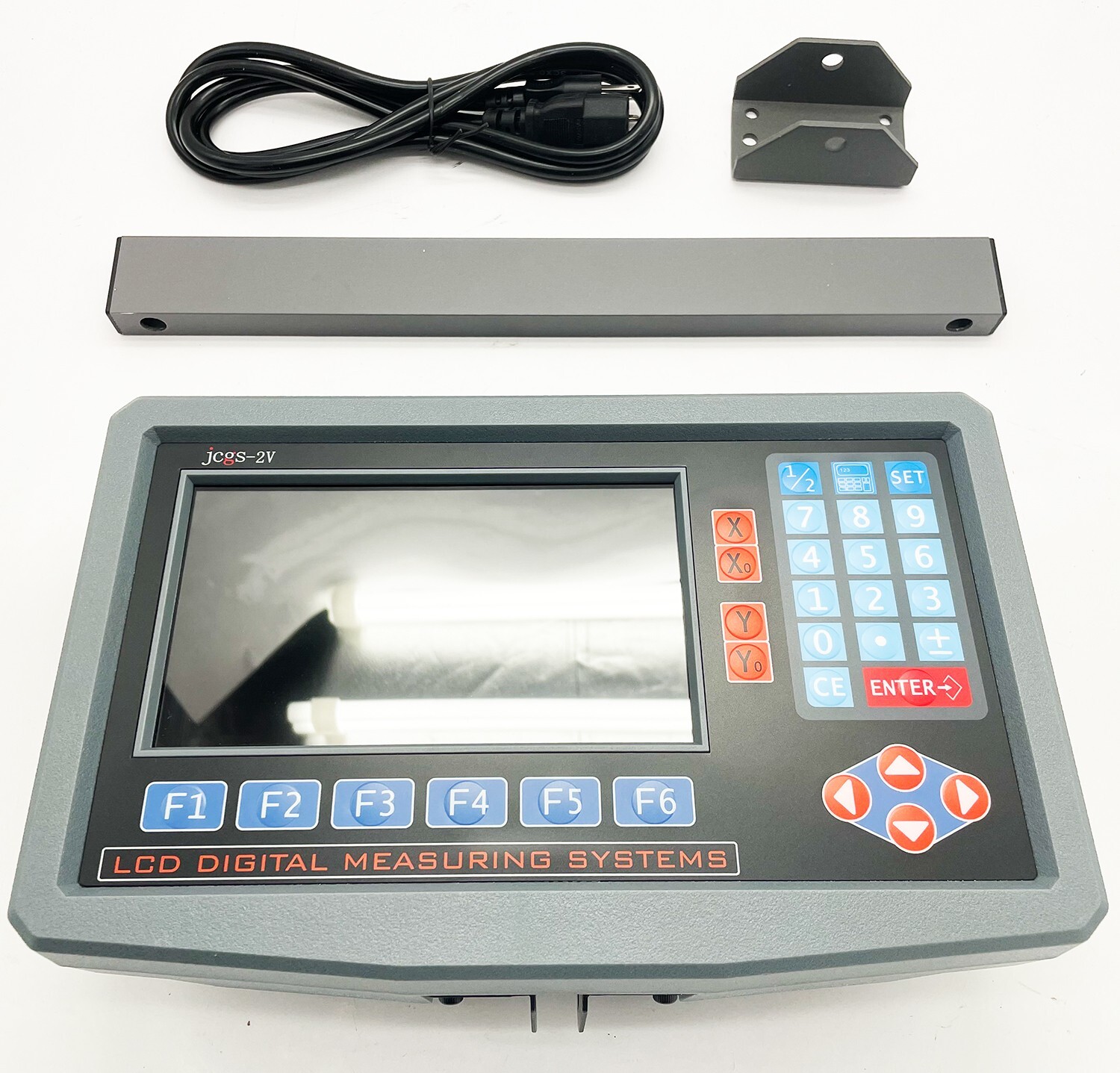 2 Axis LCD Digital Readout for Milling Lathe Machine with Precision Linear Scale