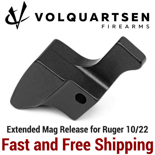Volquartsen Extended Magazine Release for 10/22 and 10/22 Magnum, Black VC10MR-B