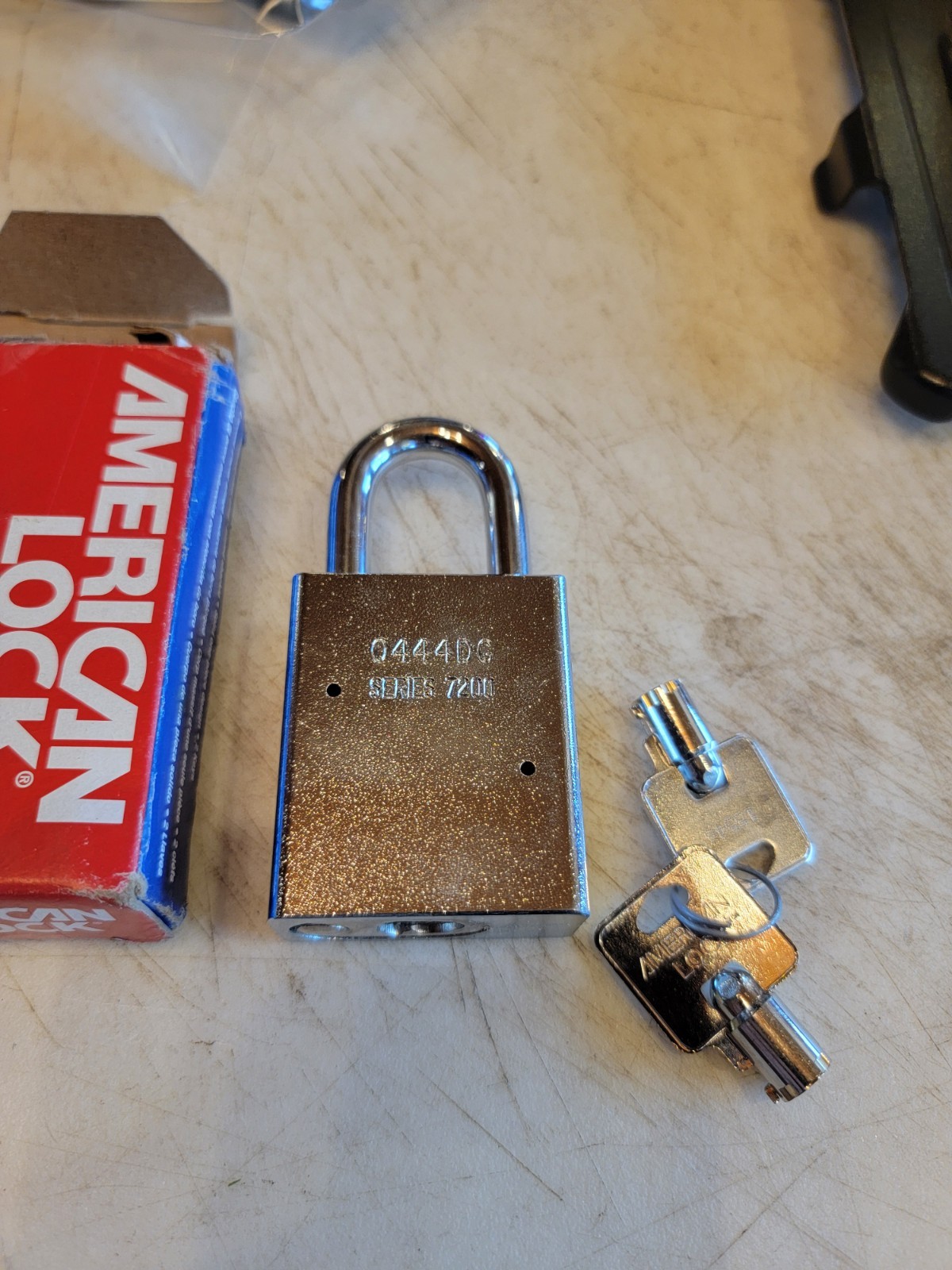 American Lock A7200 Padlock, Keyed Different, Standard Shackle, Rectangular