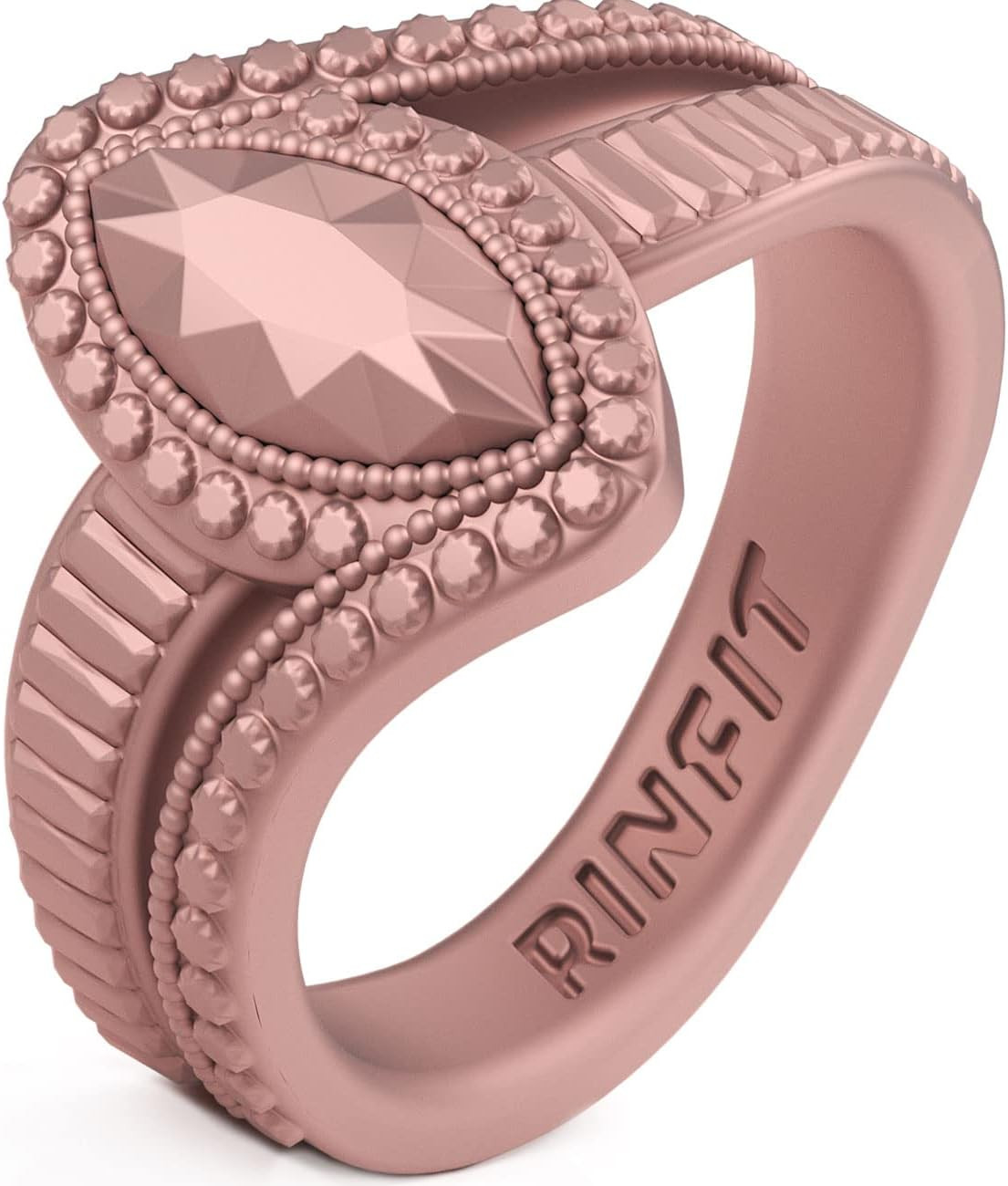 Silicone Rings for Women - Promise Ring for Her - Rubber Wedding Bands Women - M