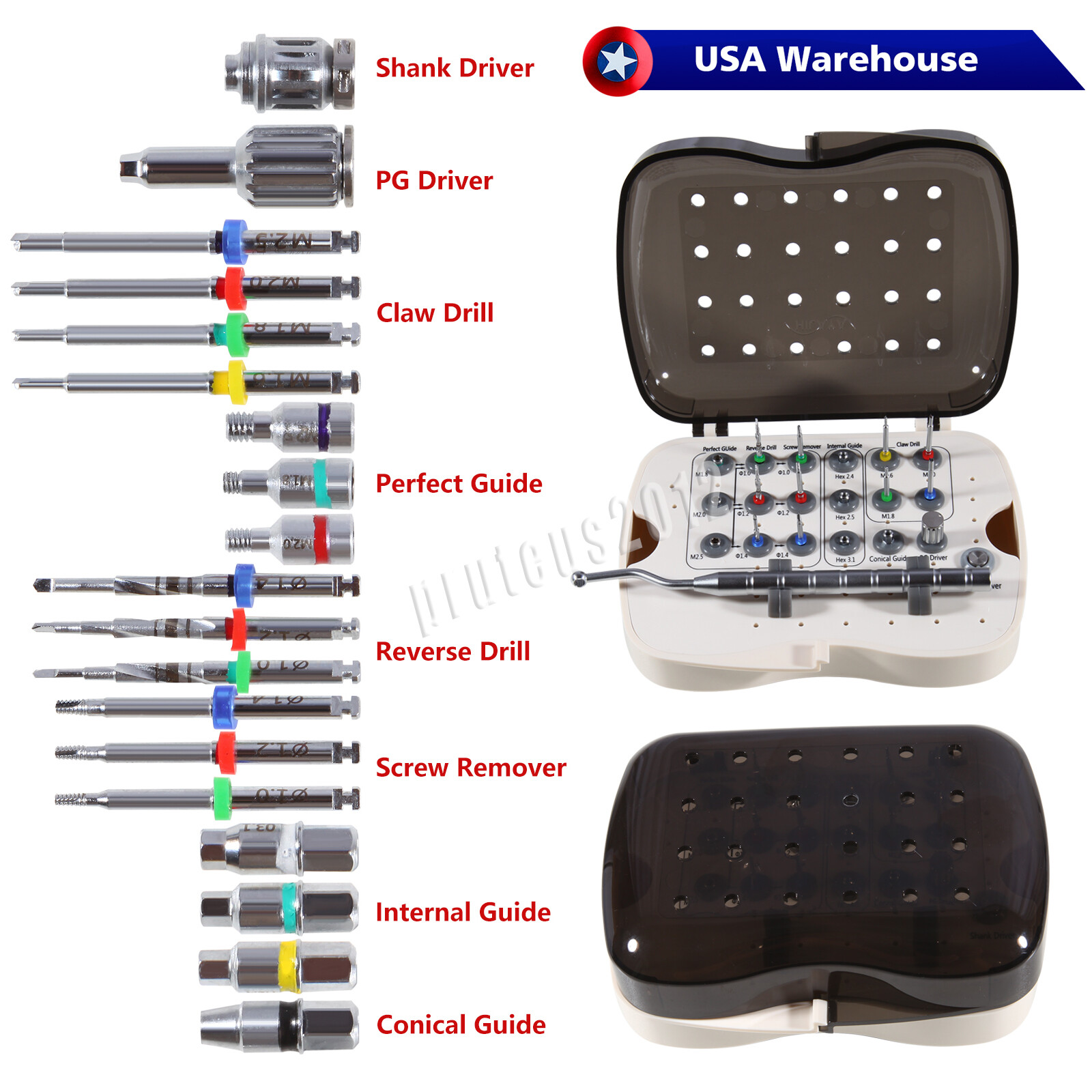 Broken Screw Total Remove Kit SOS Dental Tool Instrument