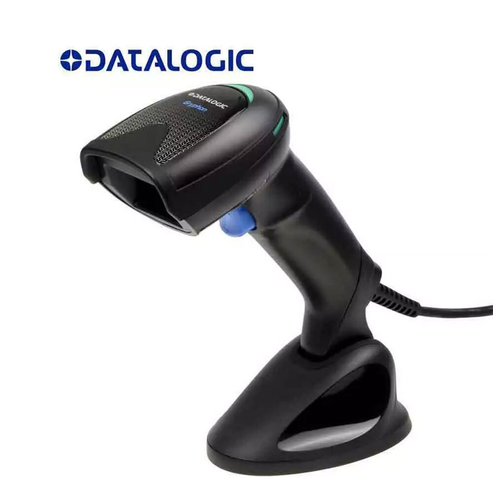 Datalogic Gryphon GD4590 2D QR Code Scanner USB Handheld Barcode Scanner W/ Base