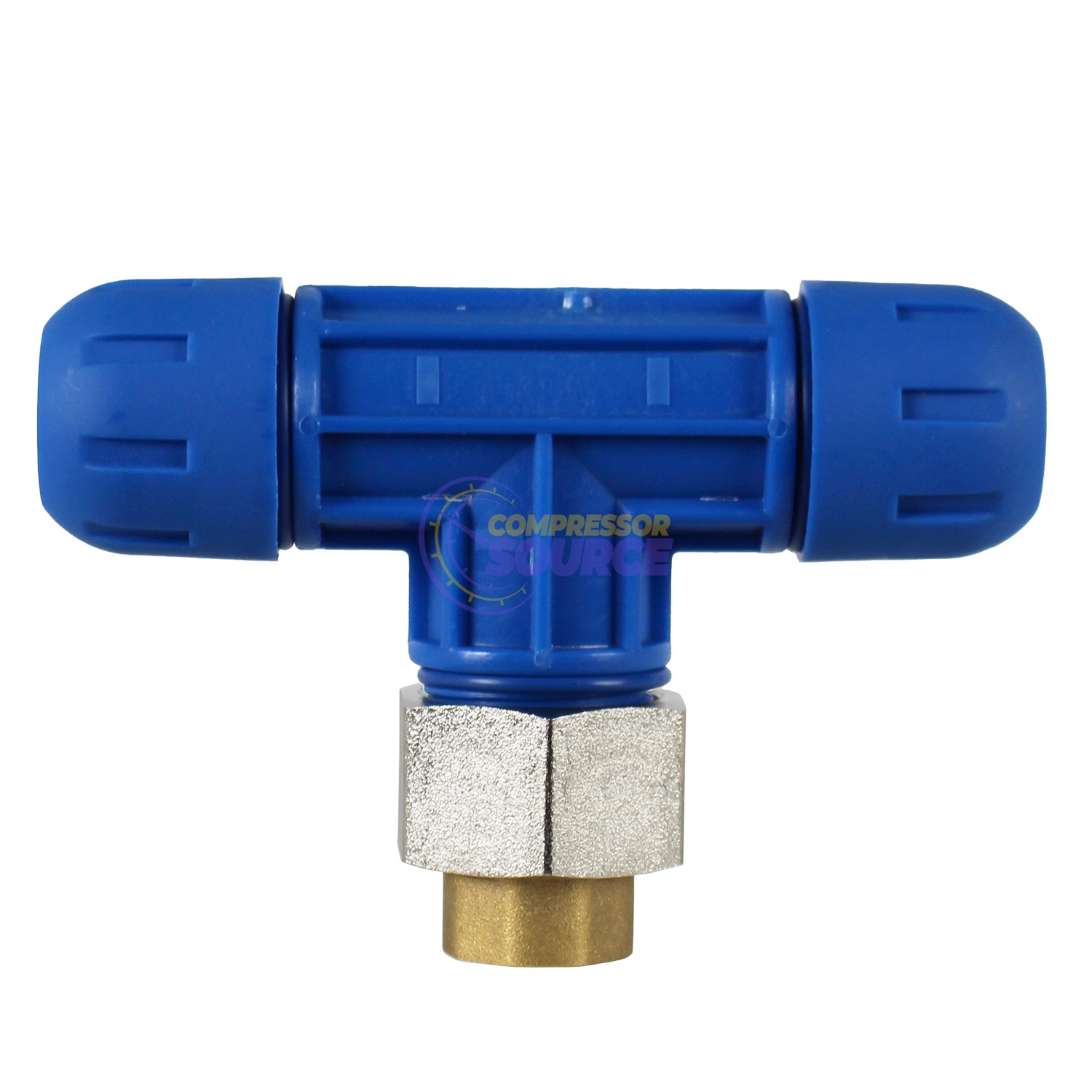 RapidAir FastPipe 3/4" to 1/2" FNPT Reducing Tee Fitting Compressed Air F1009
