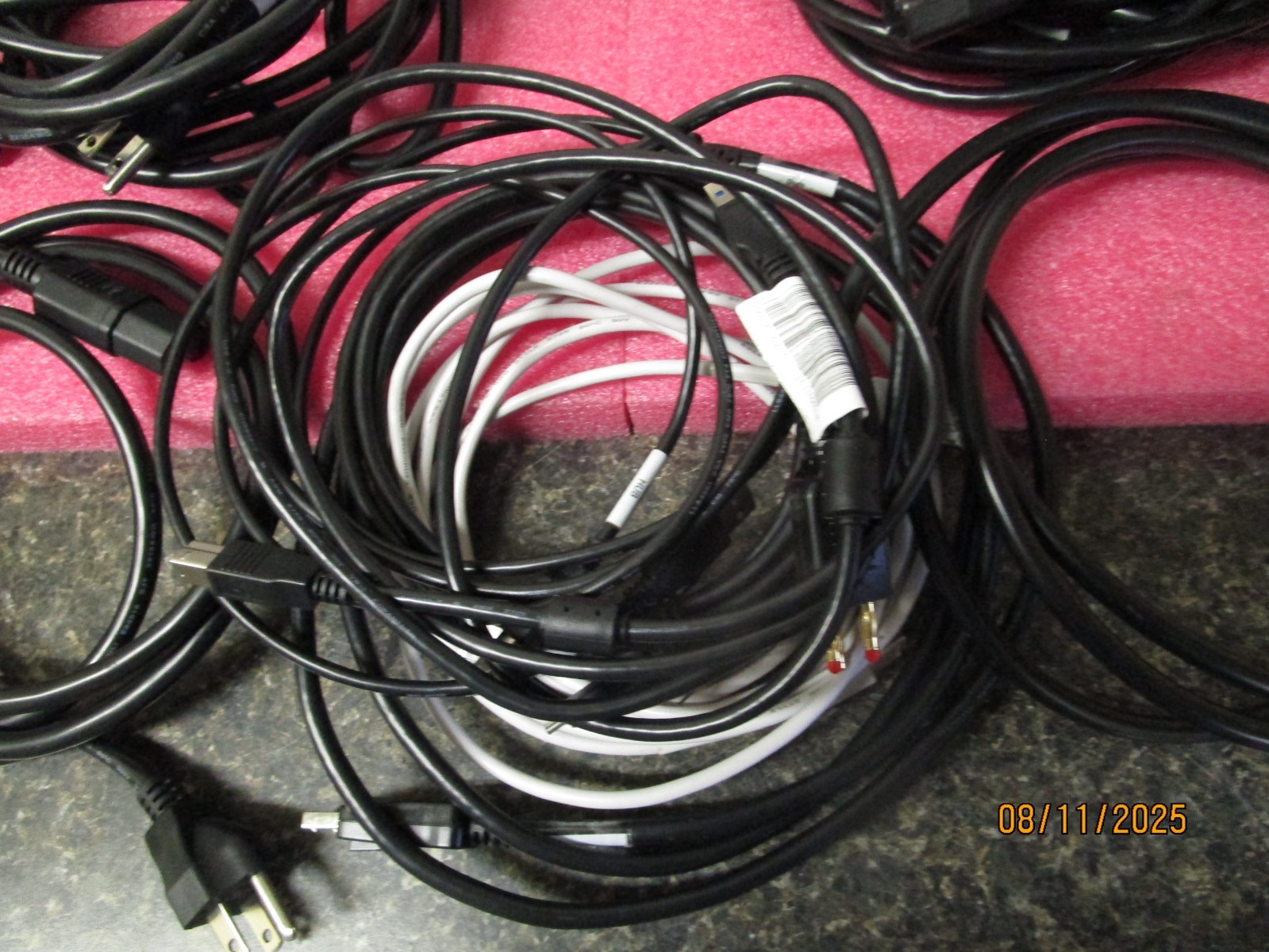 Qty (20) Zeiss Power Cord and Misc Cables