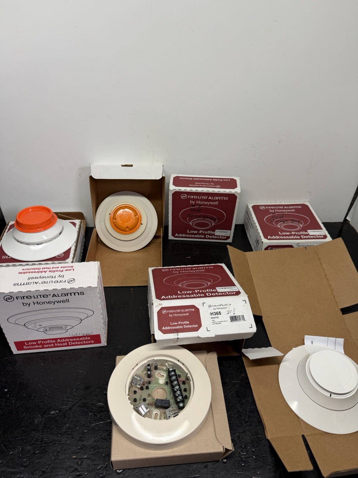 Lot Of 8 Fire-Lite Alarms by Honeywell H365 Sd355 Etc Smoke Detectors