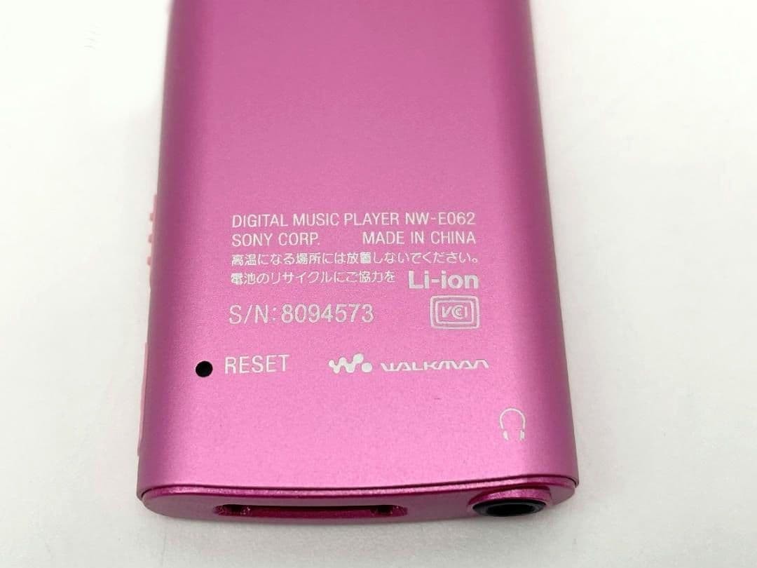 Sony NW-E062K Portable Player Walkman Pink Speaker
