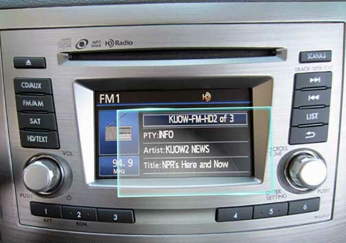 Crystal Clear Screen Protector for 2014 Subaru Legacy (non GPS) Navigation